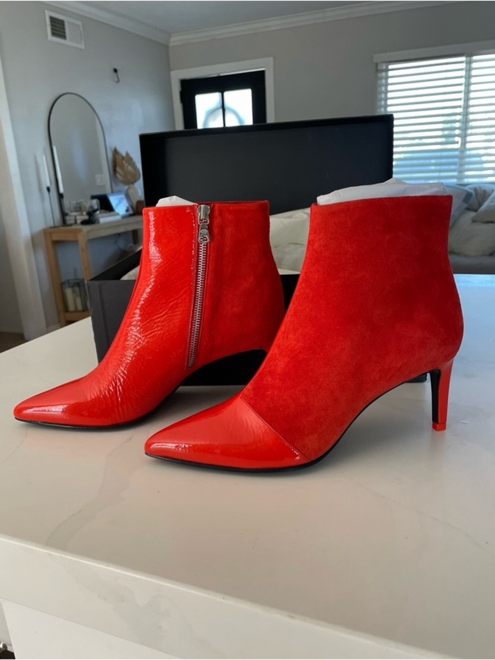 Rag & Bone Beha Boot in Orange Suede Sz 39 / US 9 MSRP $525 NEW - Picture 5 of 7